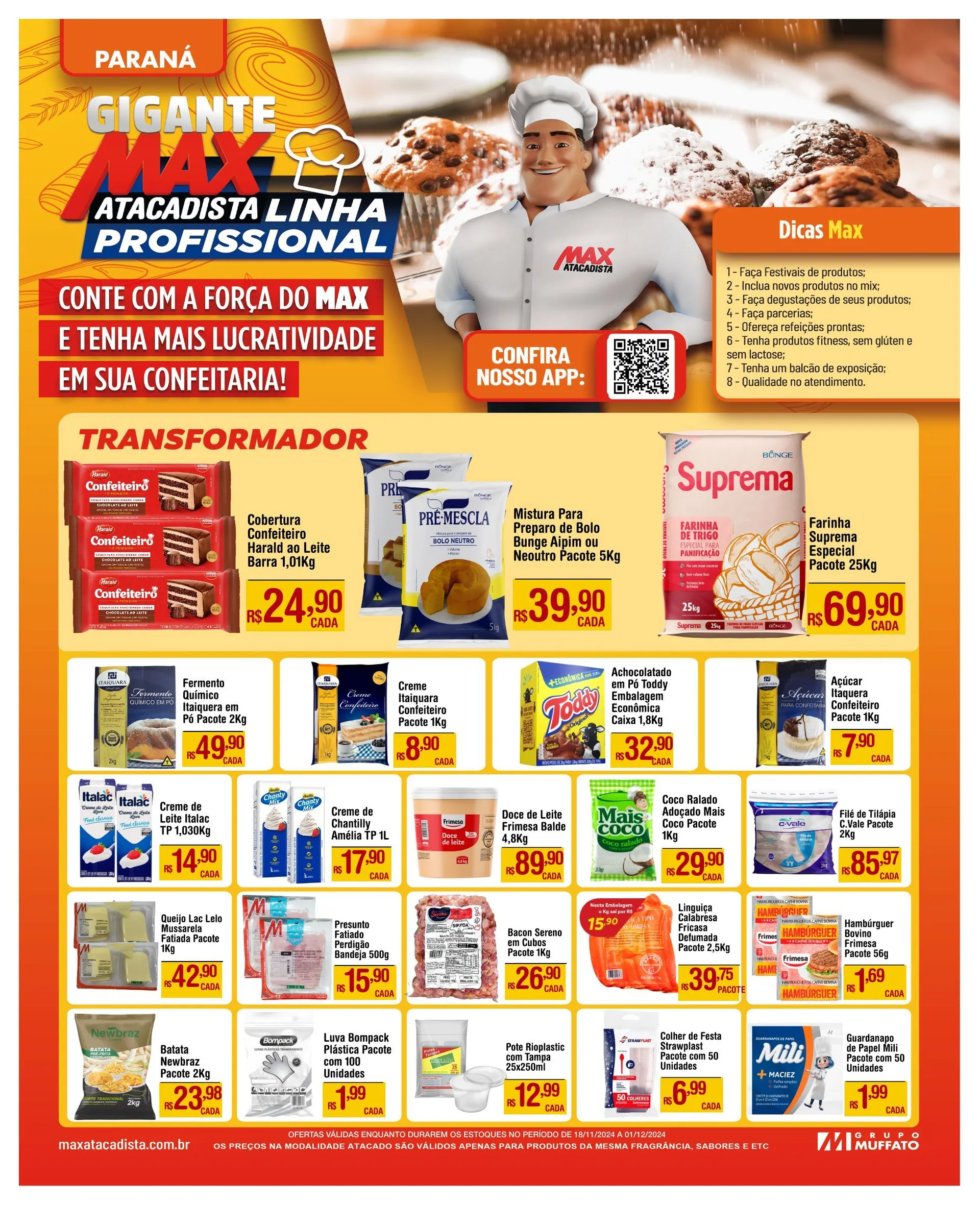 Encarte de Max Atacadista Ofertas de brochura 18 de novembro até 1 de dezembro 2024 - Pagina 1