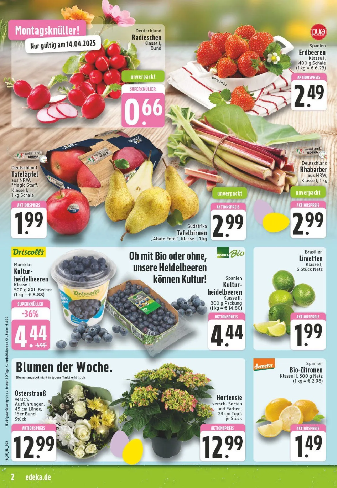 Edeka Angebote von 14. April bis 19. April 2025 - Prospekt seite 2