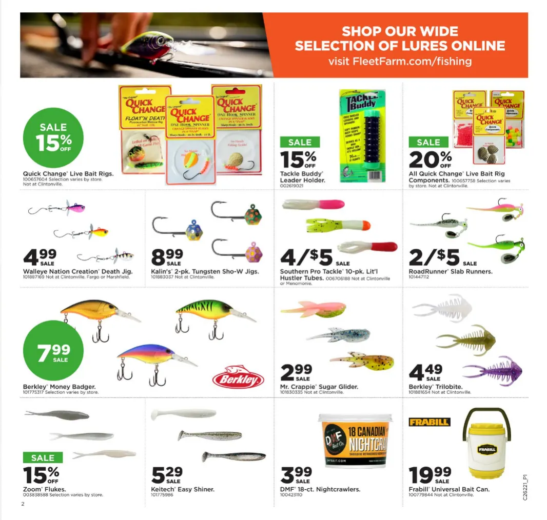 Weekly promotion Fleet Farm Sales spanning from May 26 to May 31 2026 - Page 2 for Catalogue 365