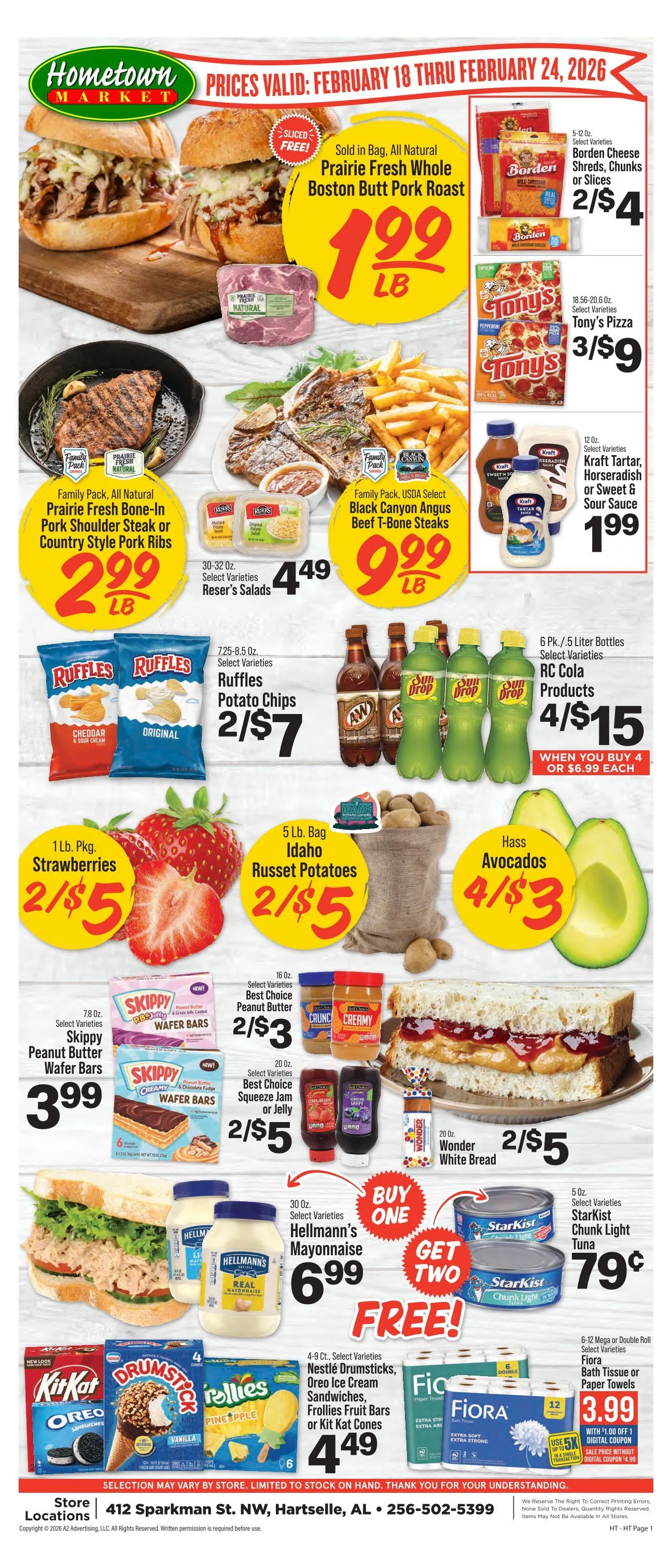 Weekly ad  Hometown Market Sales from February 18 to February 24 2026 - Page 