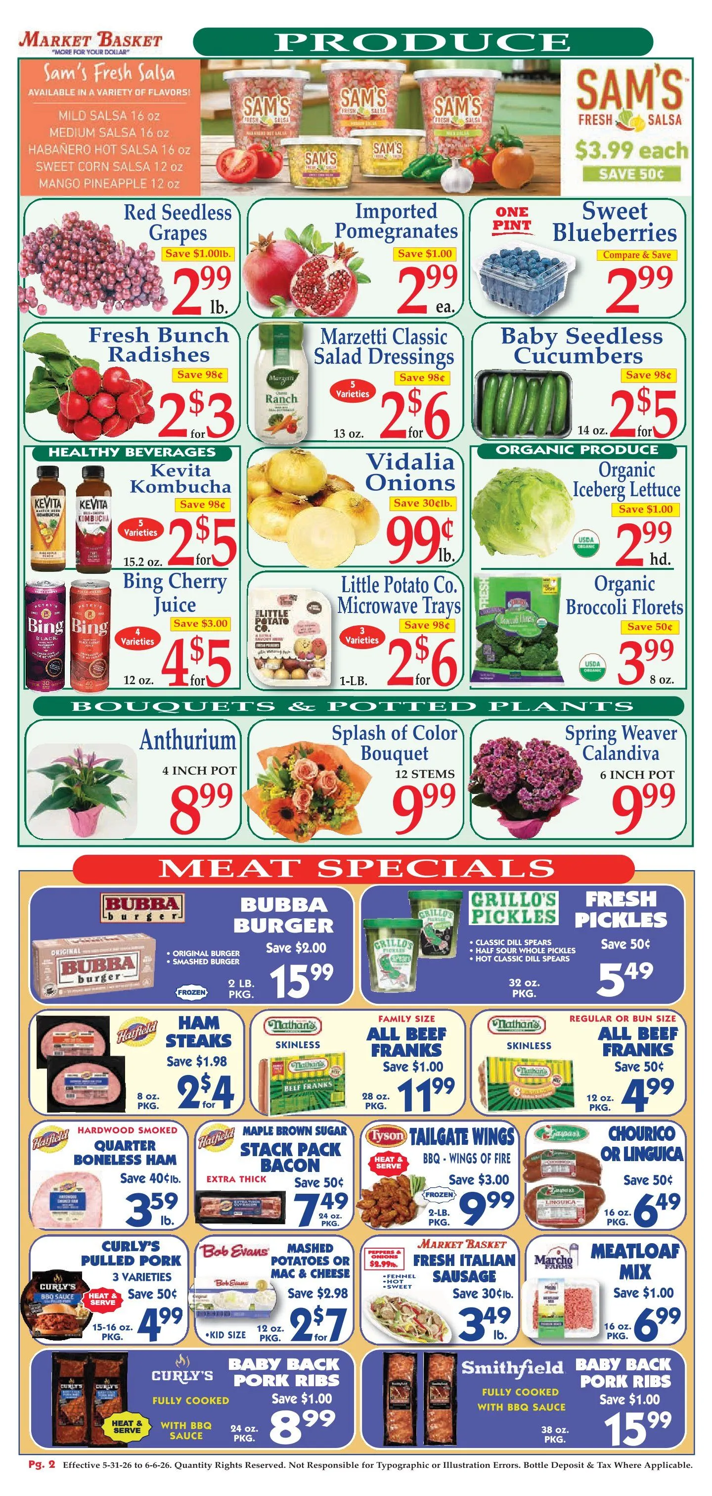 Weekly promotion Market Basket  Sales spanning from May 31 to June 6 2026 - Page 2 for Catalogue 365