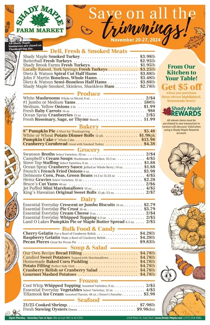 Weekly ad Shady Maple Deals from November 21 to November 27 2024 - Page
