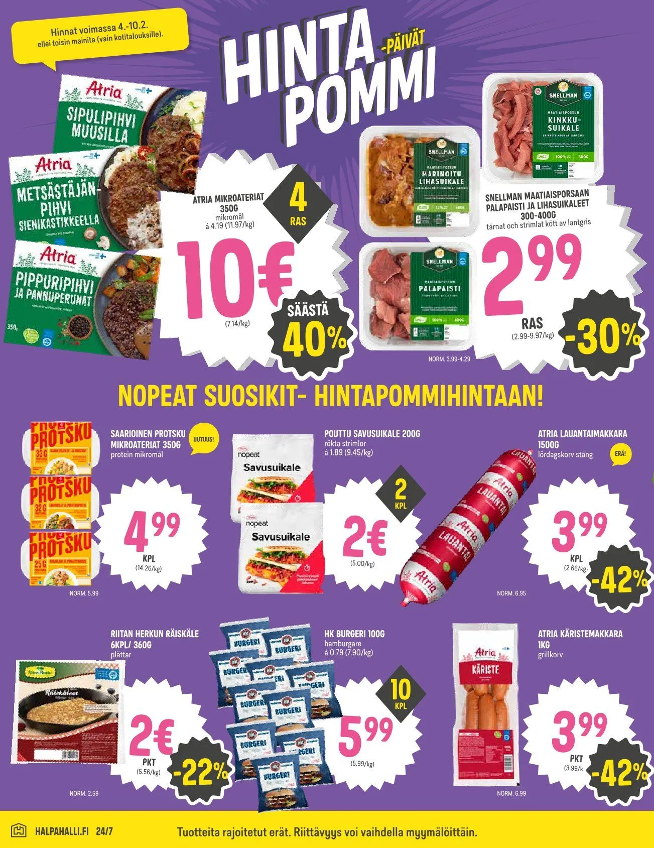 Kaupan HalpaHalli uusimmat tarjoukset voimassa alkaen 4. helmikuuta - 10. helmikuuta 2026 - Tarjouslehti sivu 2