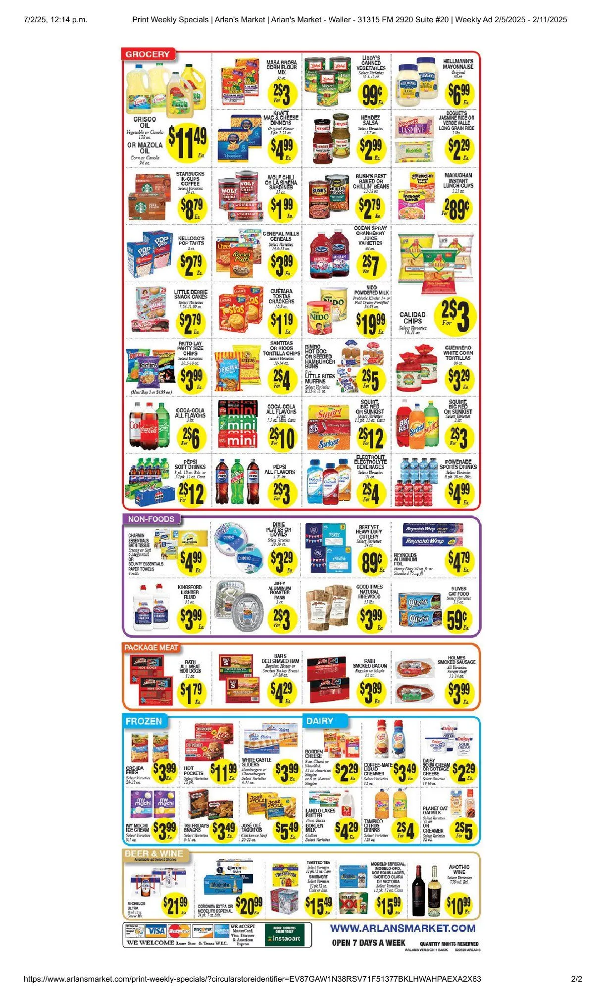 Weekly ad Arlan's Market Deals from February 7 to February 11 2025 - Page 2