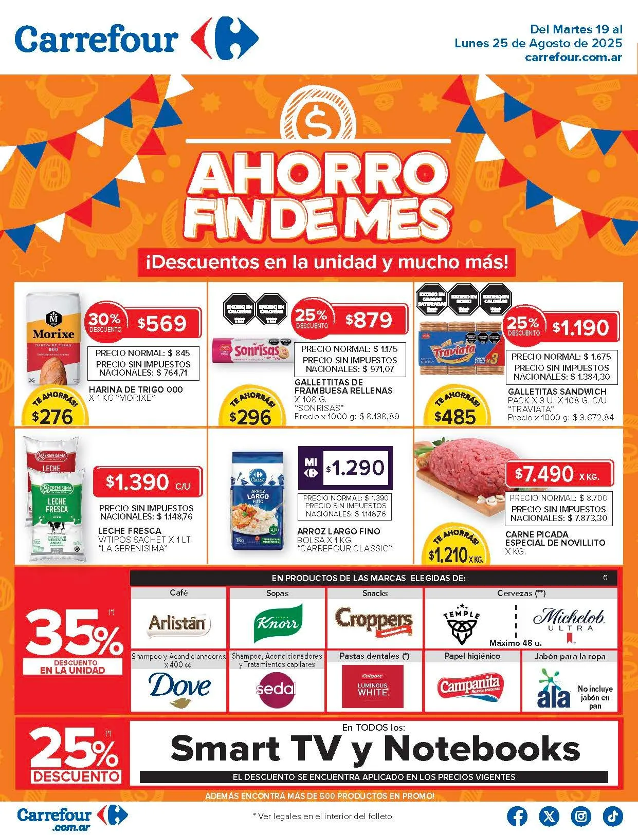 Ofertas de Ofertas Carrefour 19 de agosto al 26 de agosto 2025 - Página 1 del catálogo