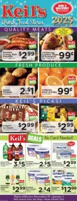 Weekly ad Keil's Fresh Food Stores Deals from December 27 to January 1 2025 - Page 1