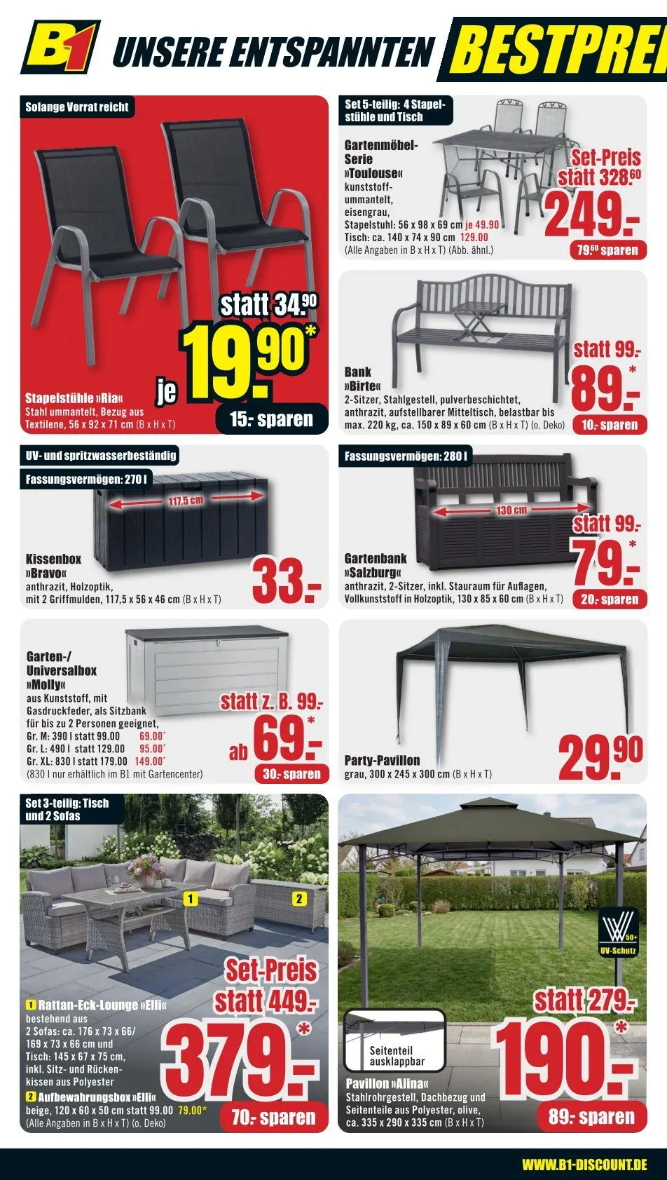 B1 Discount Baumarkt Angebote von 6. Juni bis 12. Juni 2026 - Prospekt seite 2