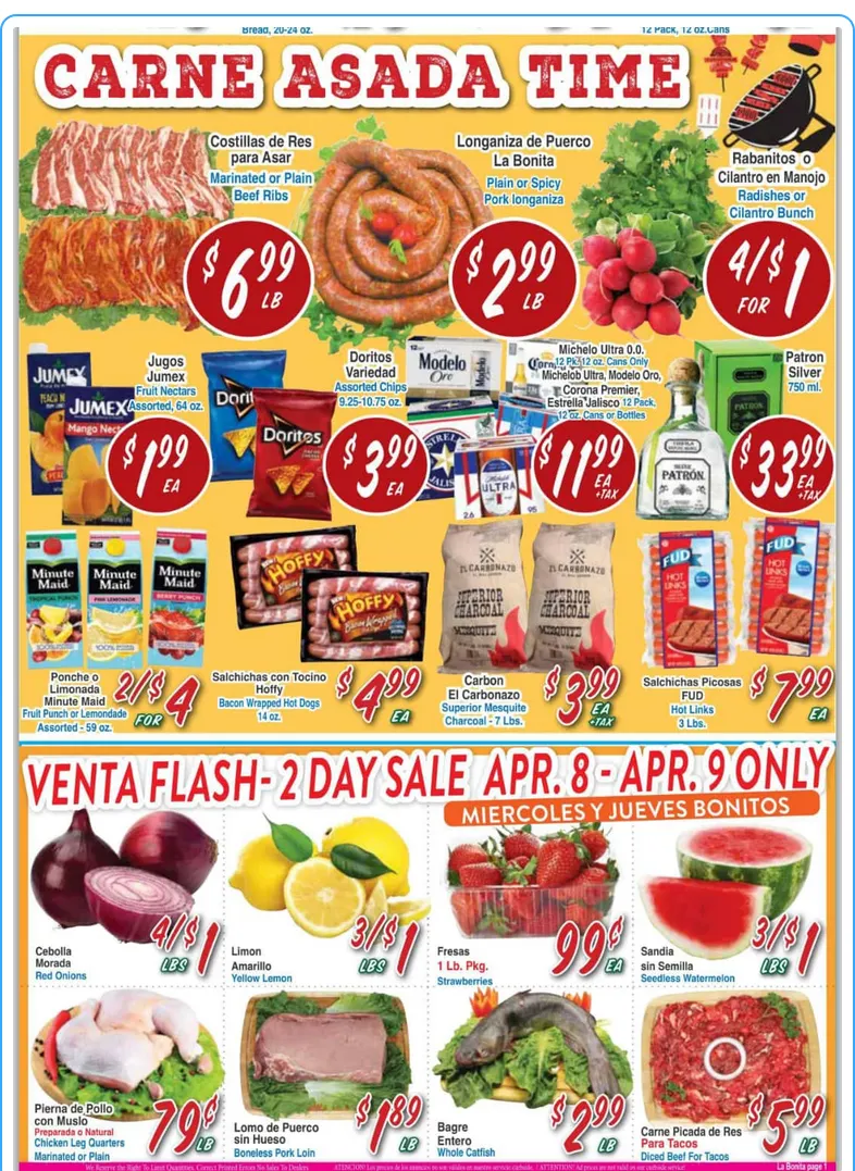 Weekly promotion La Bonita Supermarkets Sales spanning from April 8 to April 14 2026 - Page 2 for Catalogue 365