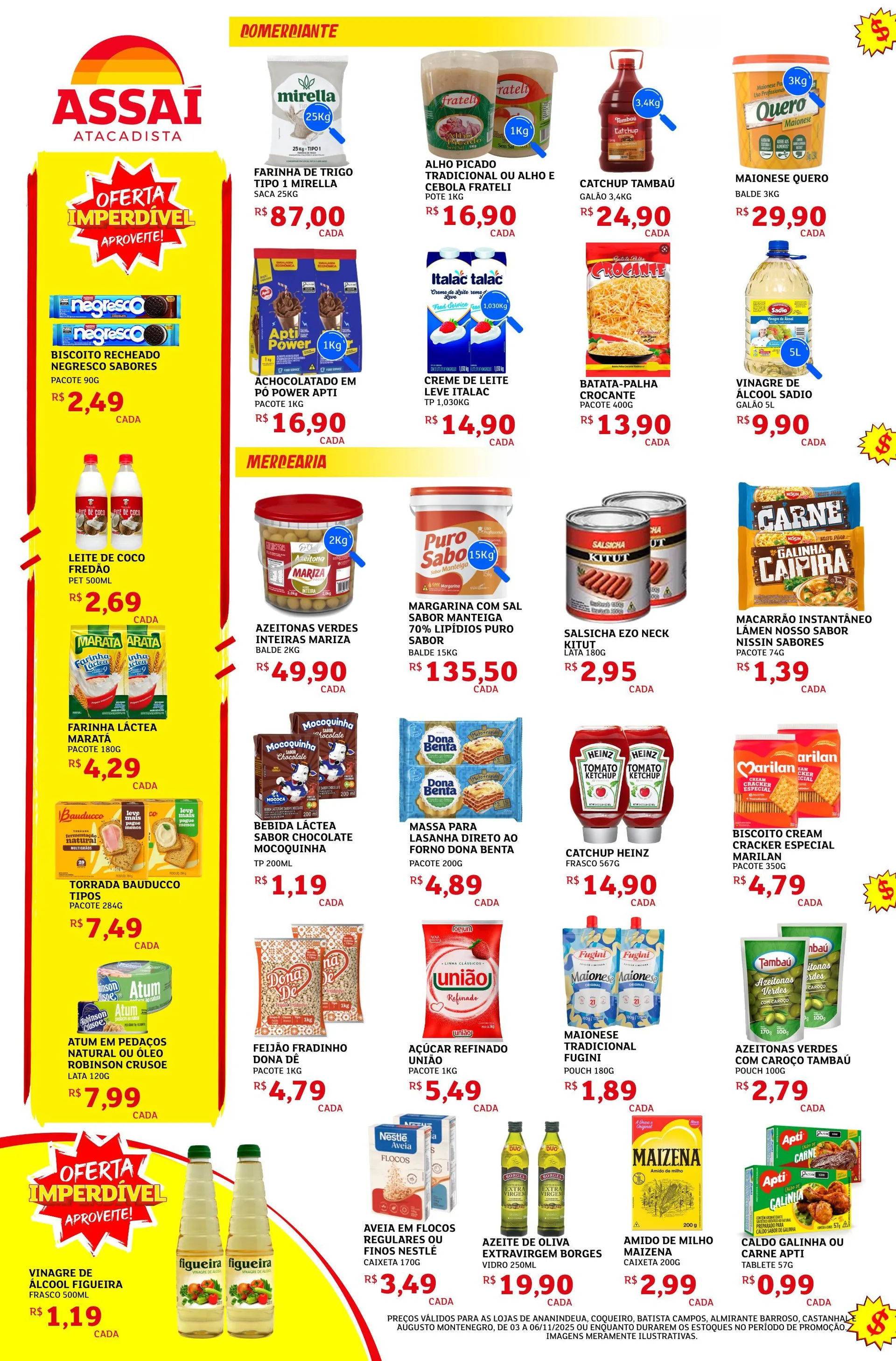 Encarte de  Folhetos Assaí Atacadista  3 de novembro até 6 de novembro 2025 - Pagina 2