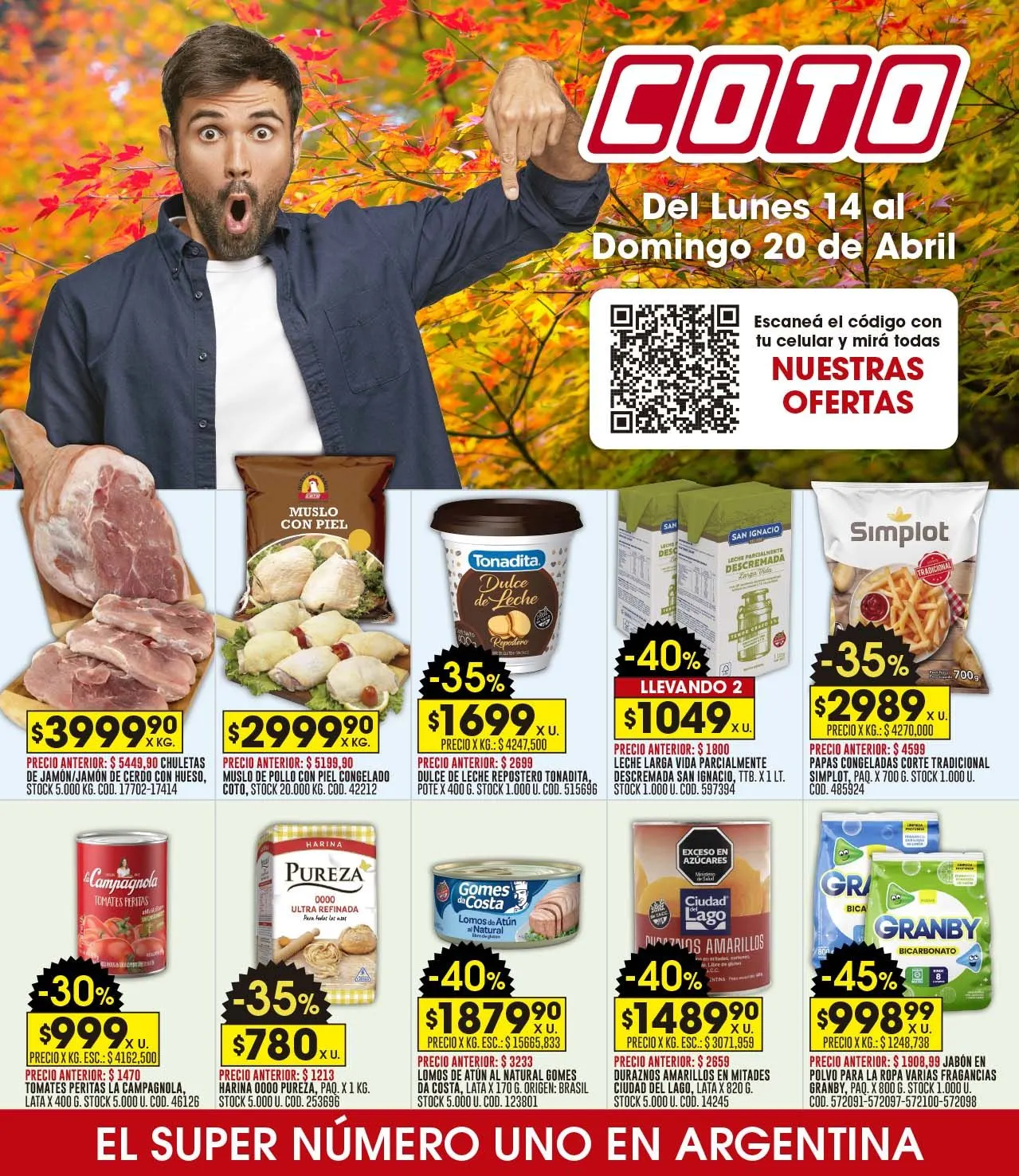 Ofertas de Coto Ofertas semanales 14 de abril al 20 de abril 2025 - Página 1 del catálogo