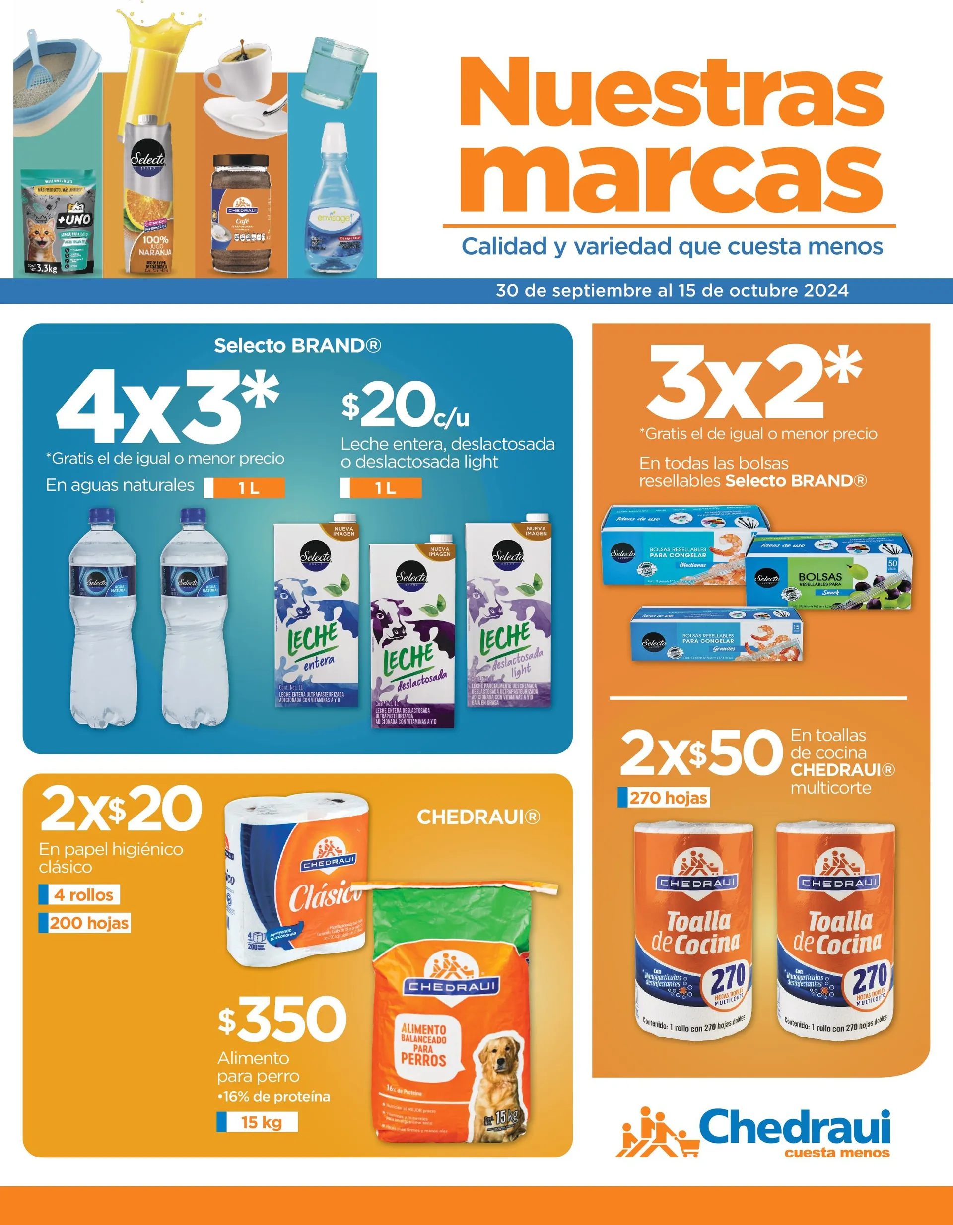Catálogo de Últimas ofertas en marcas de Chedraui 30 de septiembre al 15 de octubre 2024 - Pagina 1