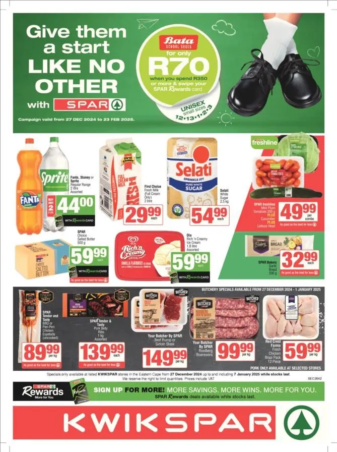 SPAR Deals from 6 January to 23 February 2025 - Catalogue Page 1
