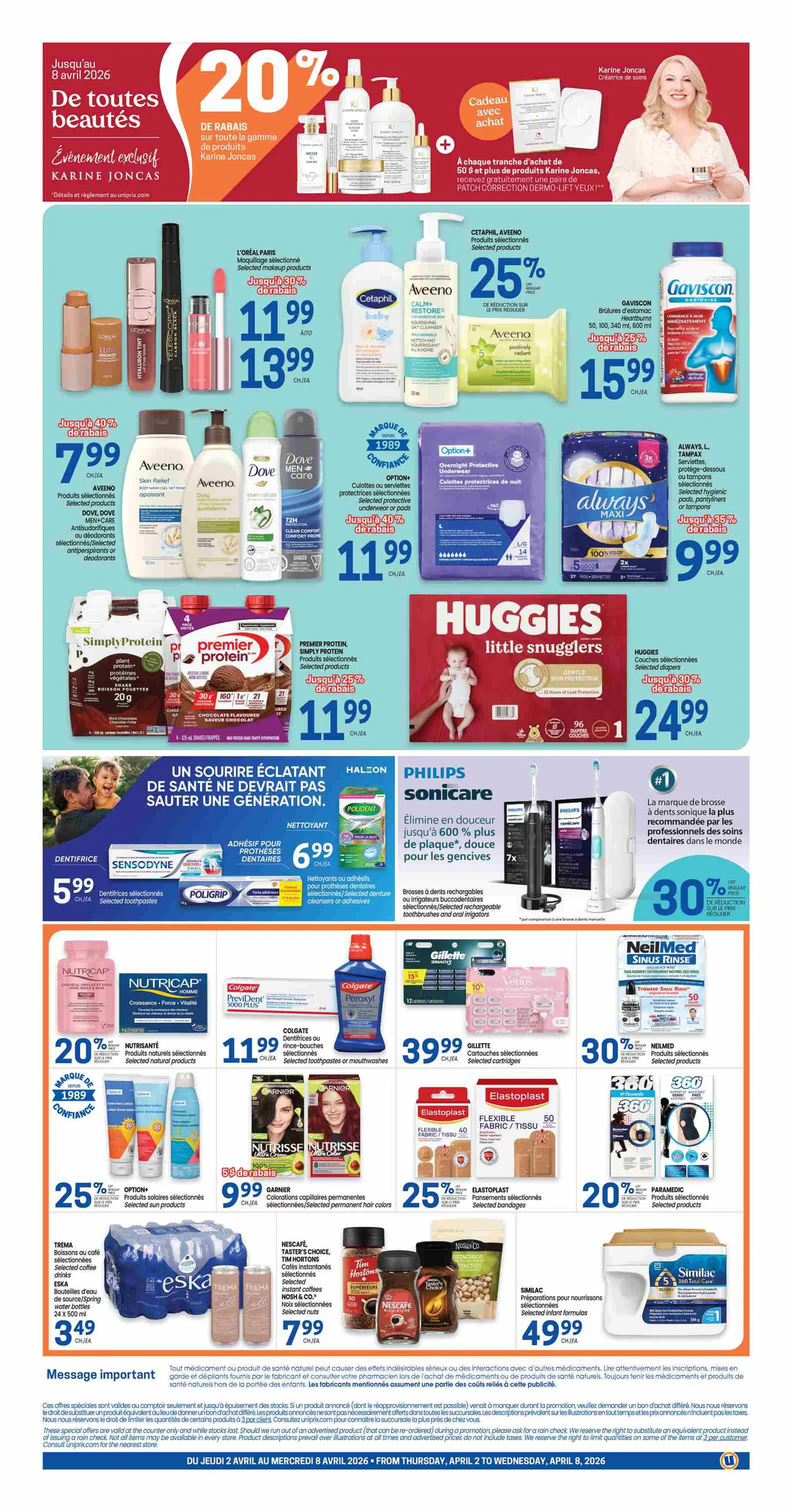 Uniprix Sales from April 2 to April 8 2026 - flyer page 2