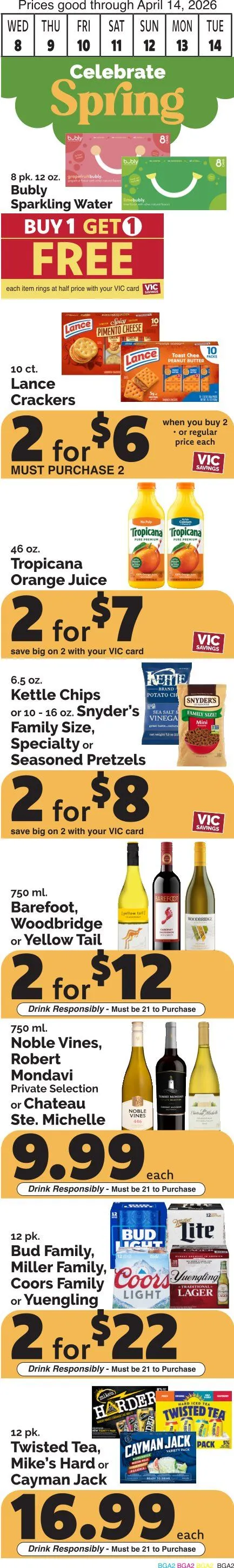 Weekly promotion  Harris Teeter Sales spanning from April 8 to April 14 2026 - Page 2 for Catalogue 365