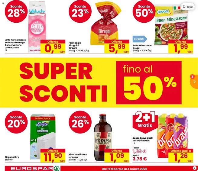 Volantino Eurospar da 20 febbraio a 4 marzo di 2026 - Pagina del volantino 2