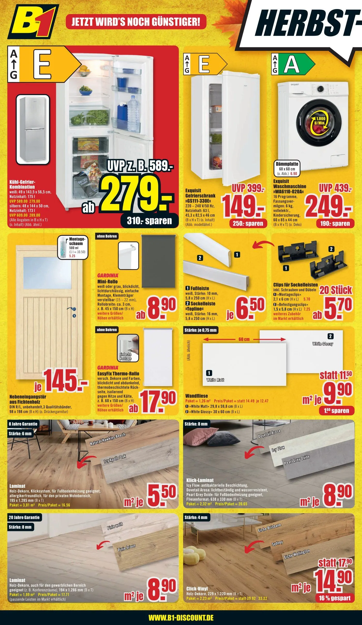 B1 Discount Baumarkt Prospekte  von 25. Oktober bis 30. Oktober 2025 - Prospekt seite 2