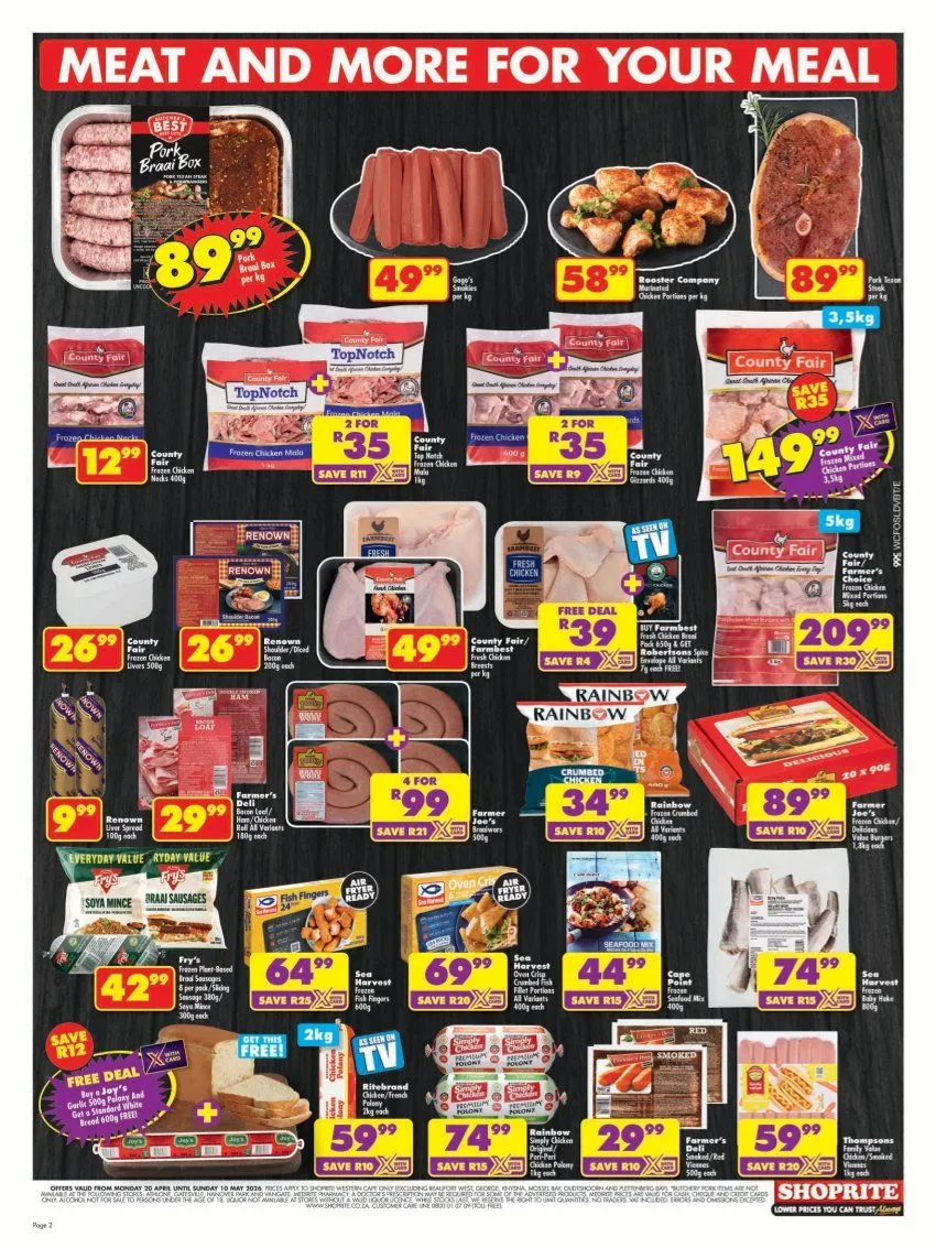 Shoprite Sales from 23 April to 10 May 2026 - Catalogue Page 2