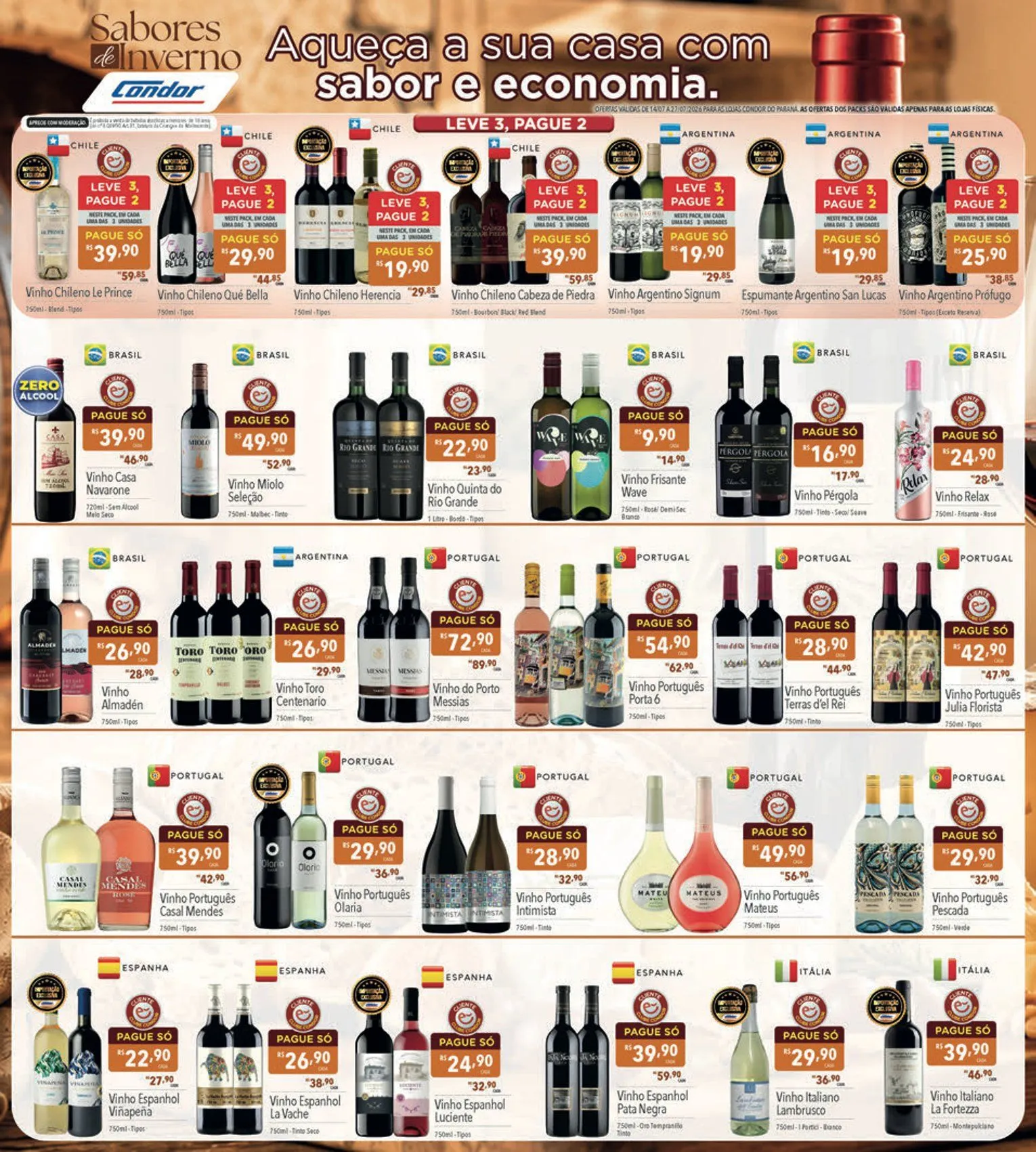 Encarte de Folhetos Supermercados Condor 14 de julho até 27 de julho 2026 - Pagina 2