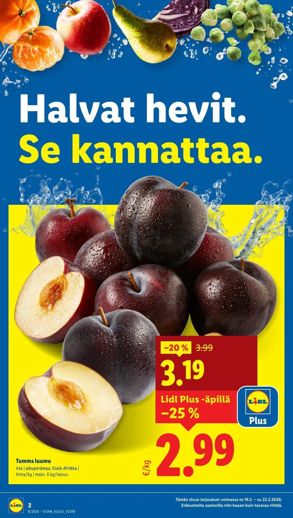Kaupan Lidl uusimmat tarjoukset voimassa alkaen 19. helmikuuta - 25. helmikuuta 2026 - Tarjouslehti sivu 2