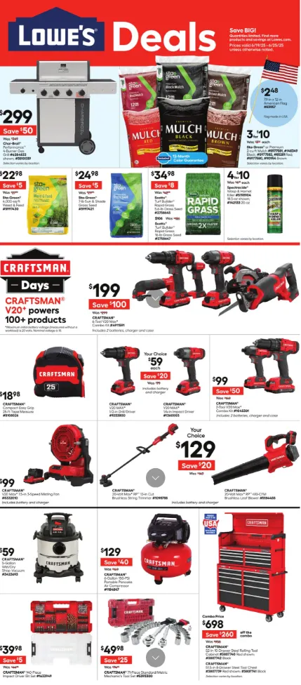 Weekly ad Lowe's Deals from June 19 to June 25 2025 - Page 1