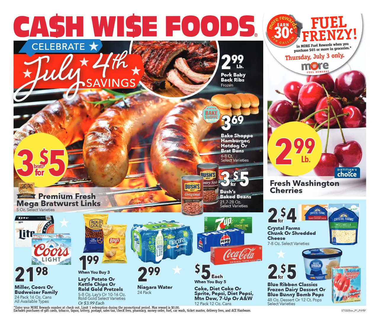 Weekly ad Cash Wise Sales from July 2 to July 8 2025 - Page 