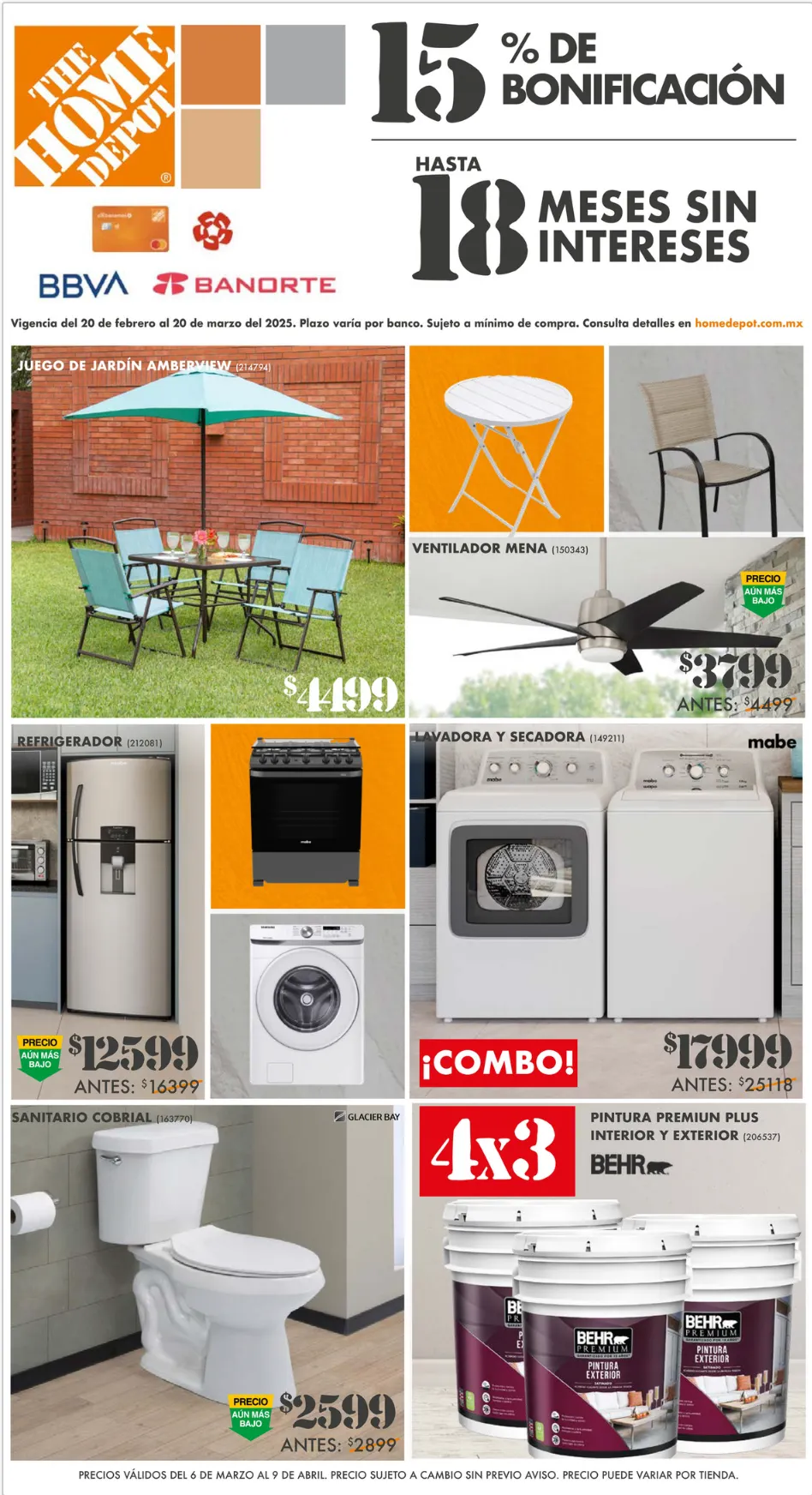 Catálogo de Catálogo The Home Depot 6 de marzo al 9 de abril 2025 - Pagina 1