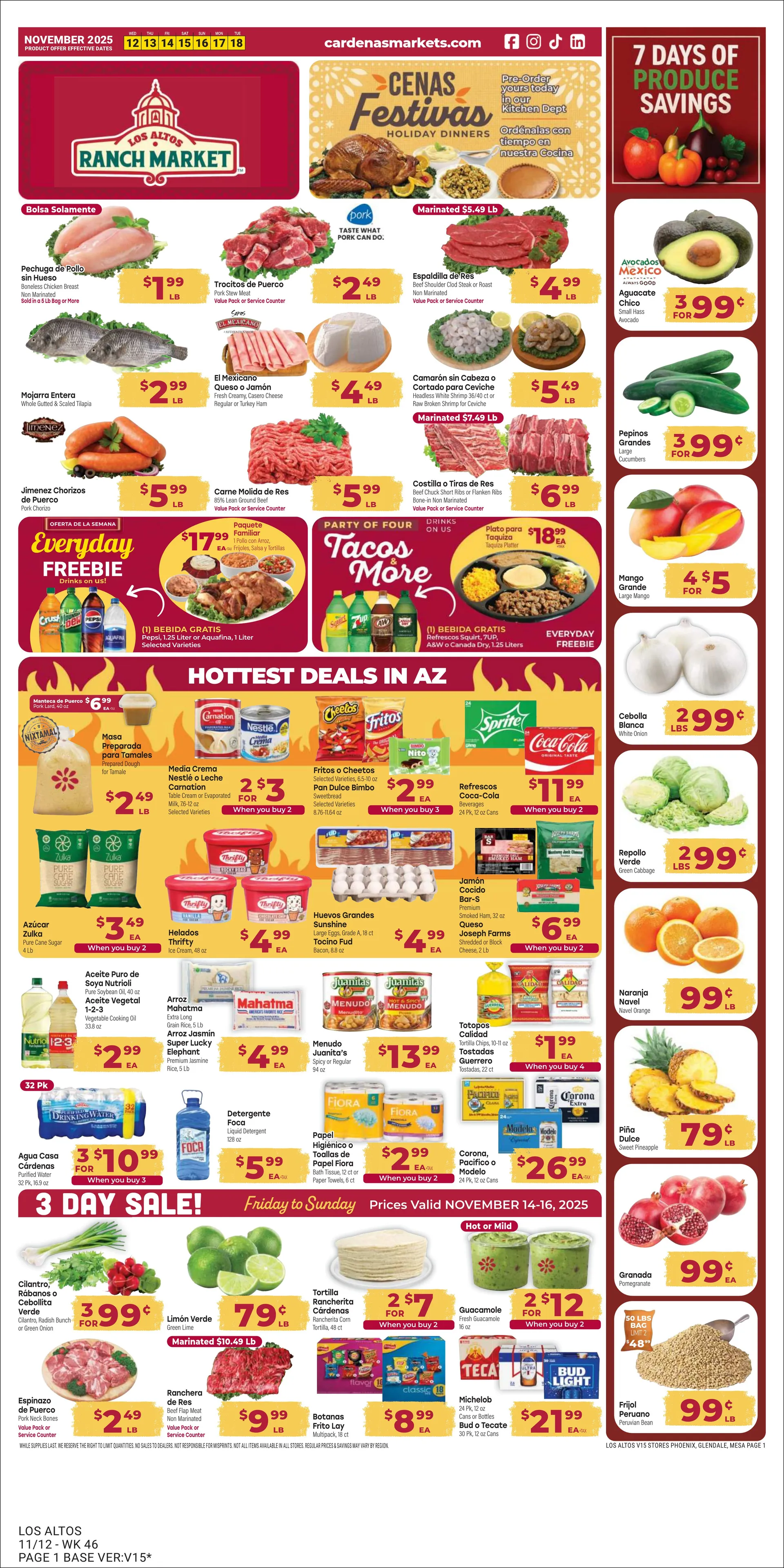 Weekly ad  Los Altos Ranch Market Sales from November 12 to November 18 2025 - Page 1