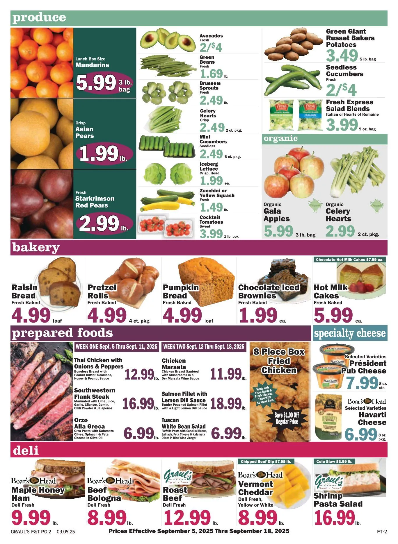 Weekly promotion Graul's Market Sales spanning from September 18 to October 2 2025 - Page 4 for Catalogue 365