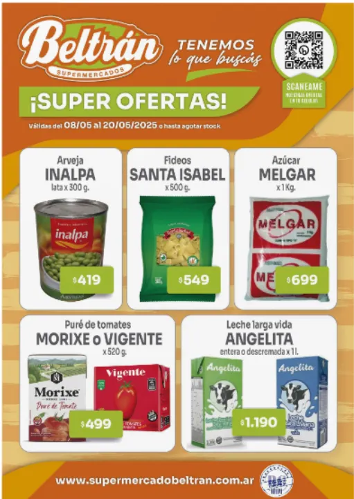 Ofertas de Beltrán Supermercado Ofertas 8 de mayo al 20 de mayo 2025 - Página 1 del catálogo