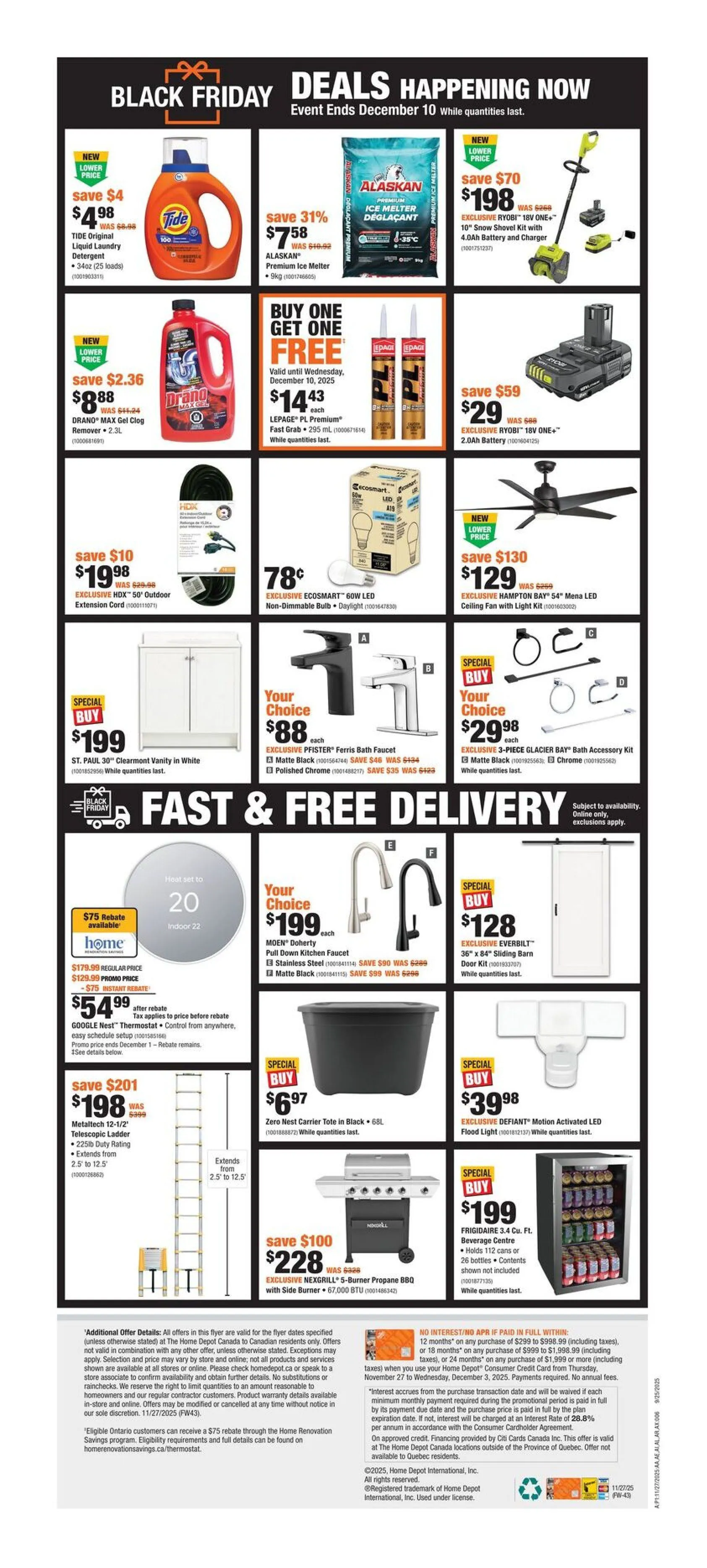 The Home Depot Sales from November 27 to December 10 2025 - flyer page 2