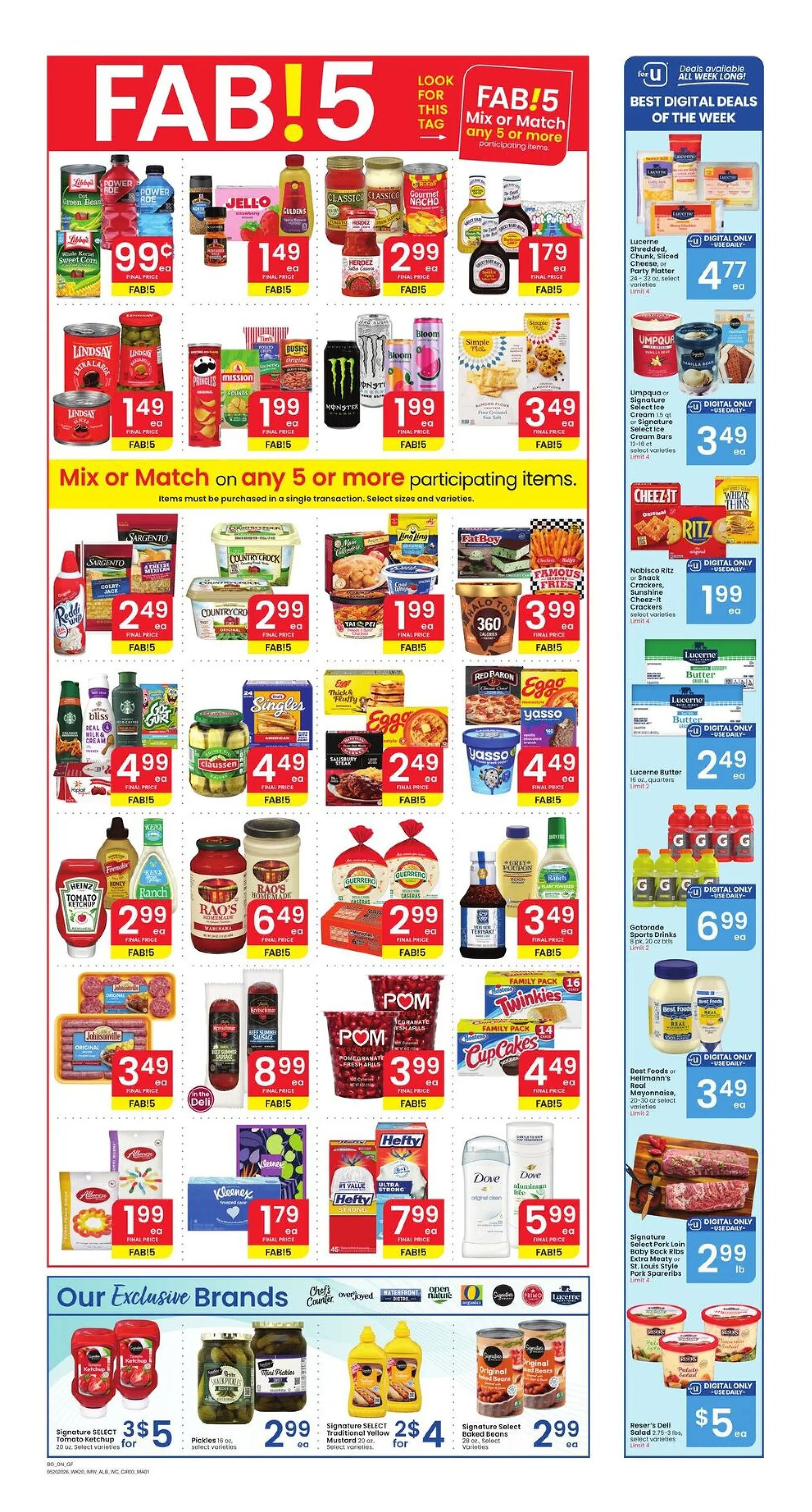 Weekly promotion Albertsons Sales spanning from May 20 to May 26 2026 - Page 2 for Catalogue 365