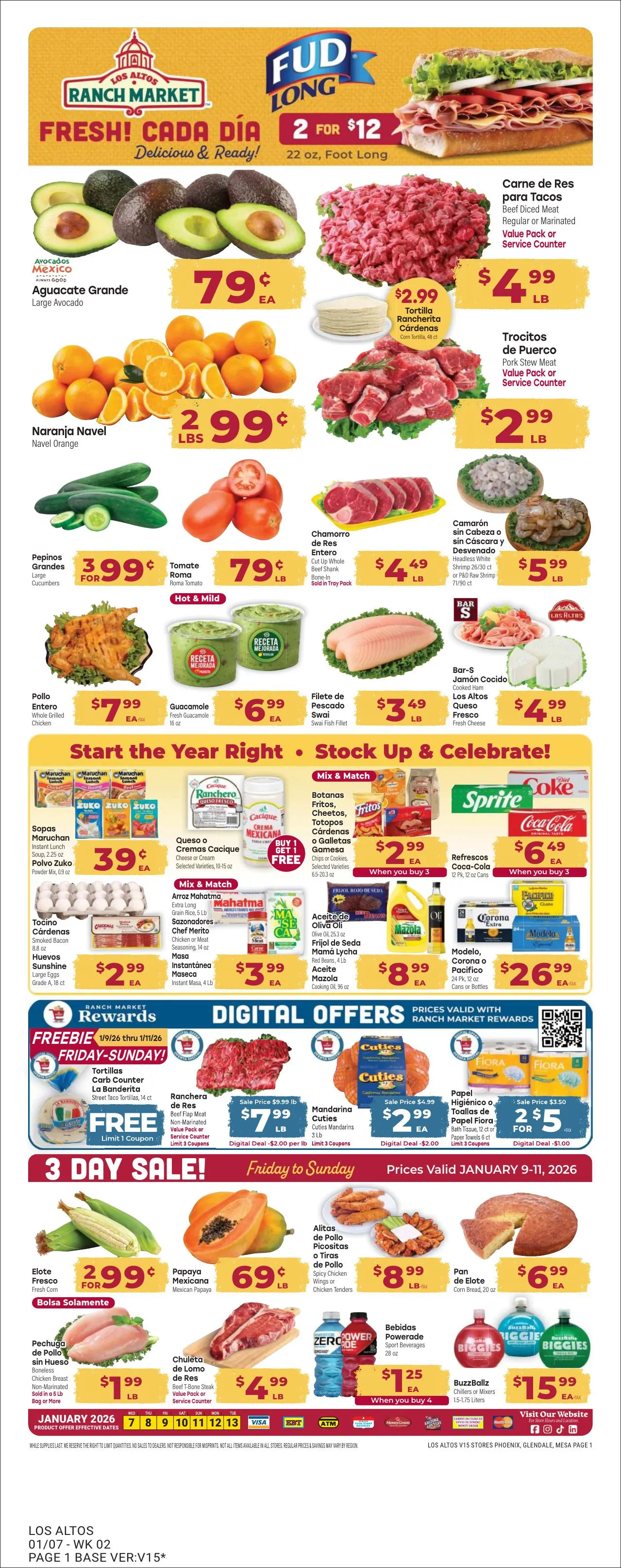 Weekly ad Los Altos Ranch Market weekly ad from January 7 to January 13 2026 - Page 1