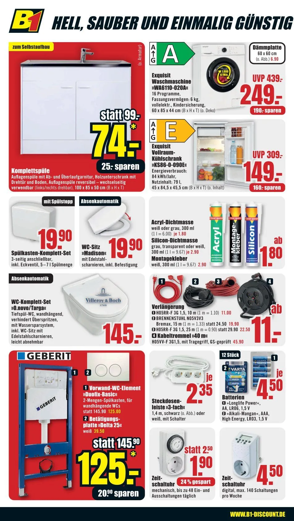 B1 Discount Baumarkt Sales von 6. Dezember bis 12. Dezember 2025 - Prospekt seite 2