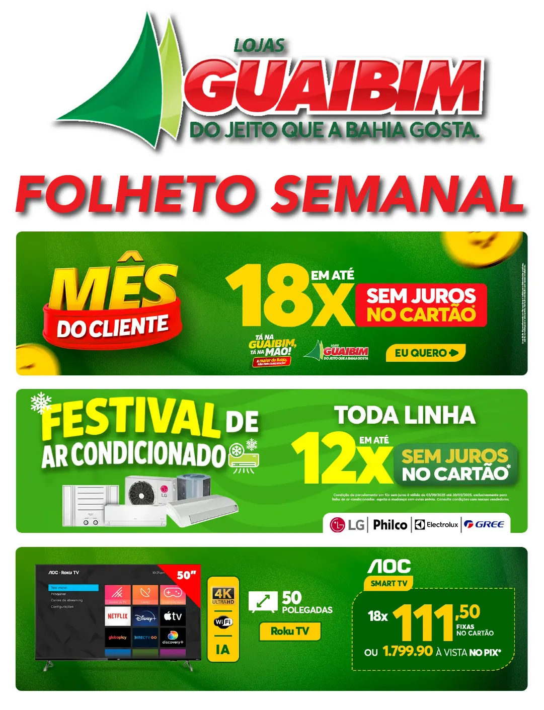 Lojas Guaibim Folletos - 16 de setembro 30 de setembro 2025