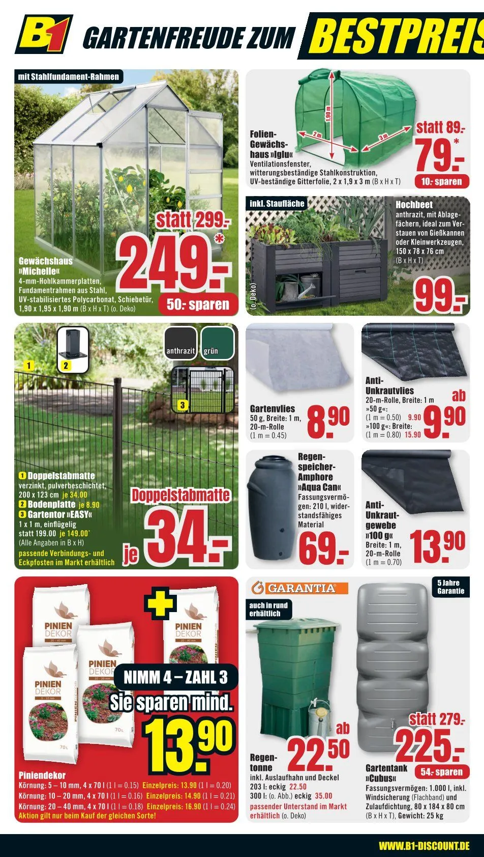 B1 Discount Baumarkt Prospekte  von 7. März bis 13. März 2026 - Prospekt seite 2