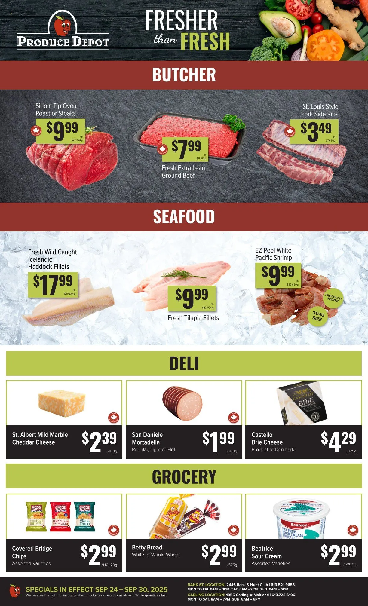 Produce Depot Sales from September 24 to September 30 2025 - flyer page 2