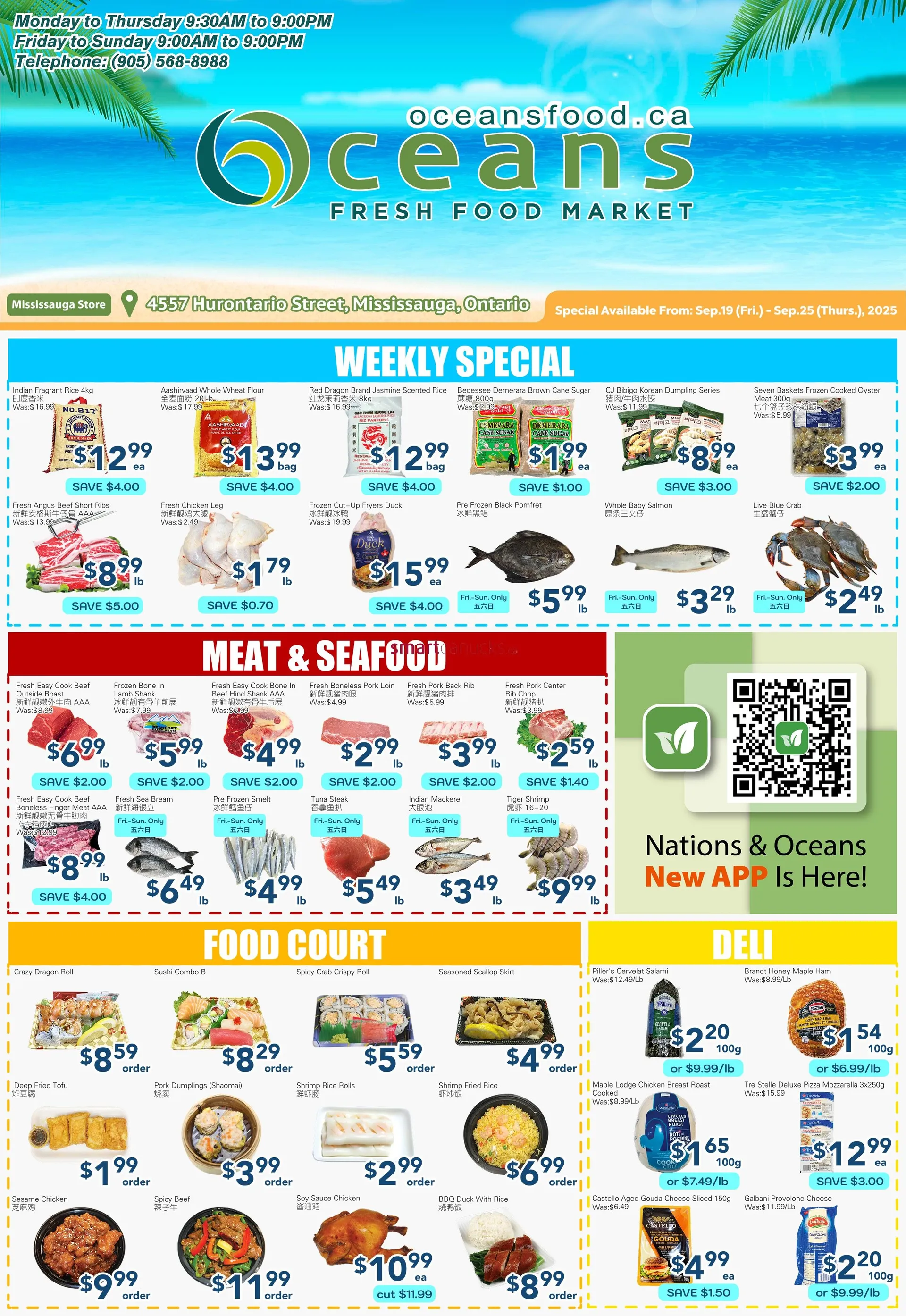 Oceans flyers from September 19 to September 25 2025 - flyer page 1