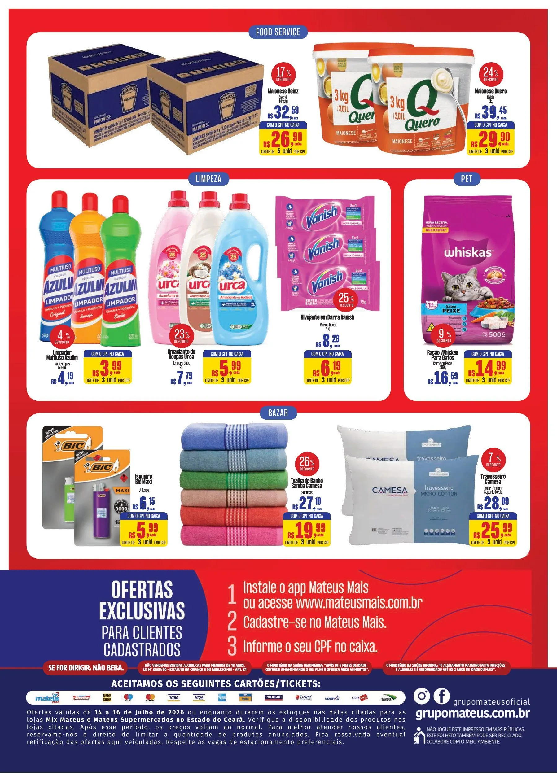 Encarte de Folhetos Mateus 14 de julho até 16 de julho 2026 - Pagina 2