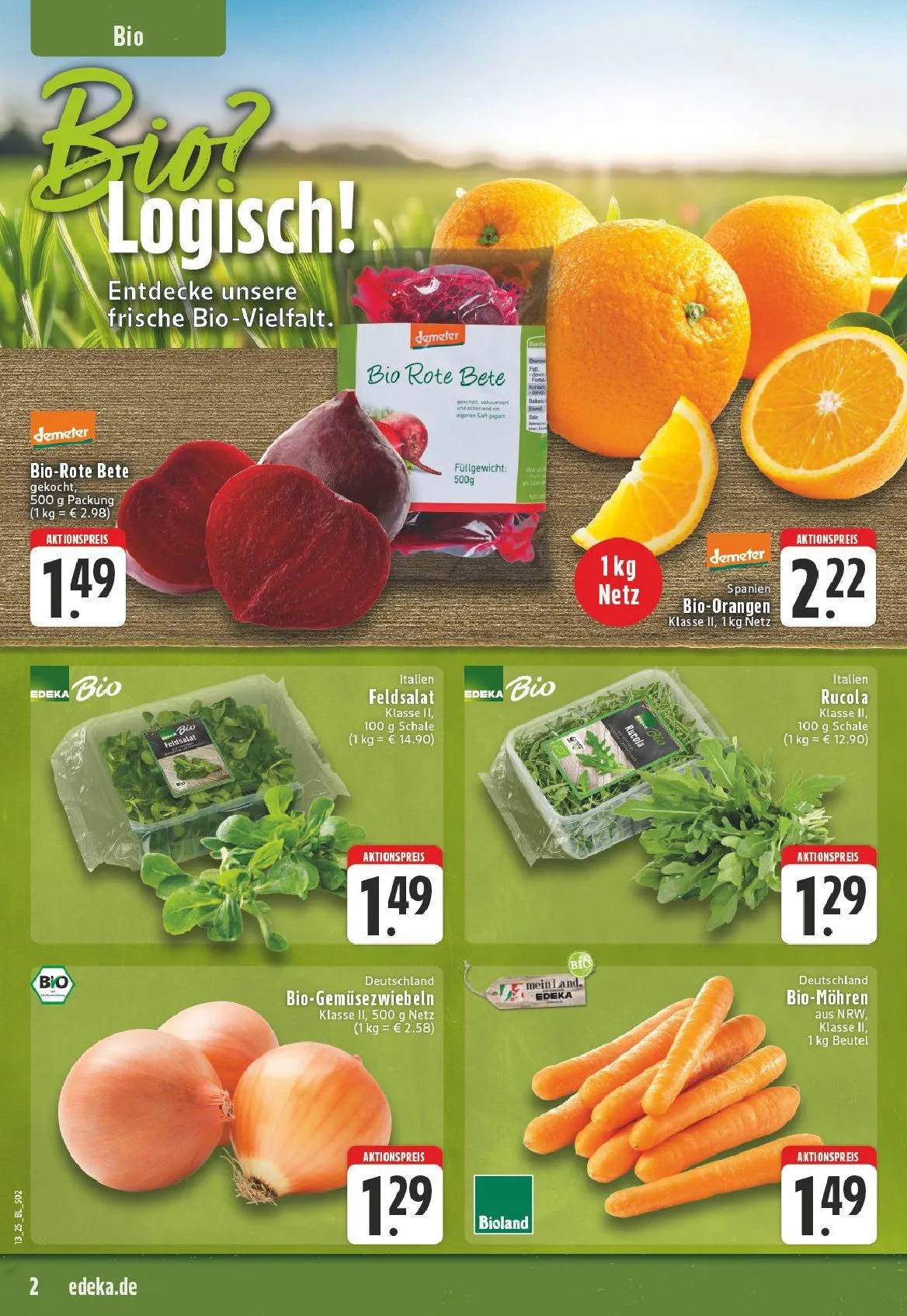 Edeka Prospekt von 25. März bis 29. März 2025 - Prospekt seite 2