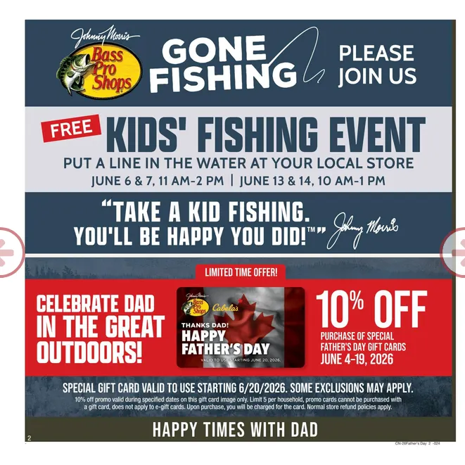 Weekly ad Bass Pro Shops Sales from June 4 to June 21 2026 - Page 2