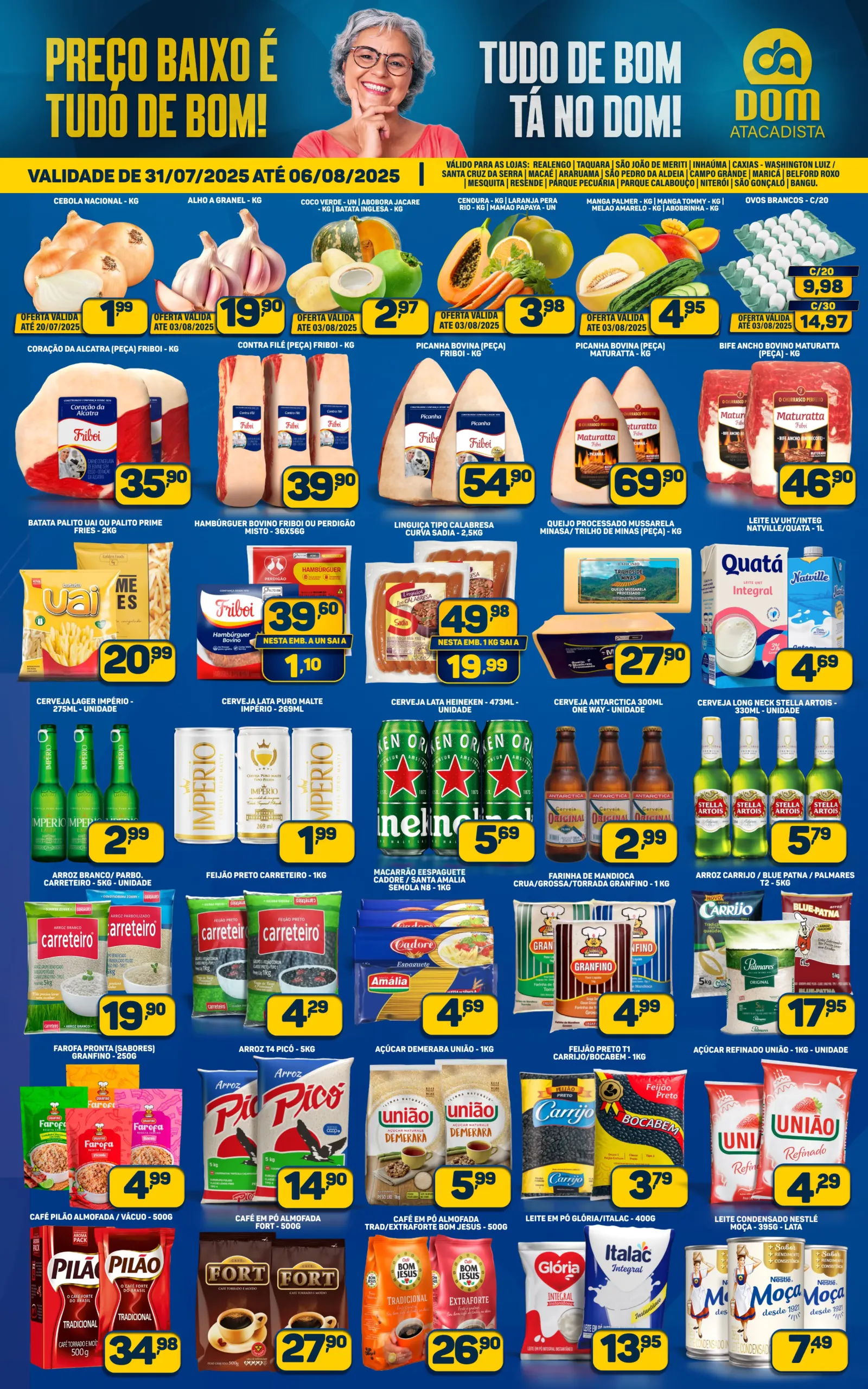 Encarte de Folhetos Dom Atacadista 31 de julho até 6 de agosto 2025 - Pagina 1