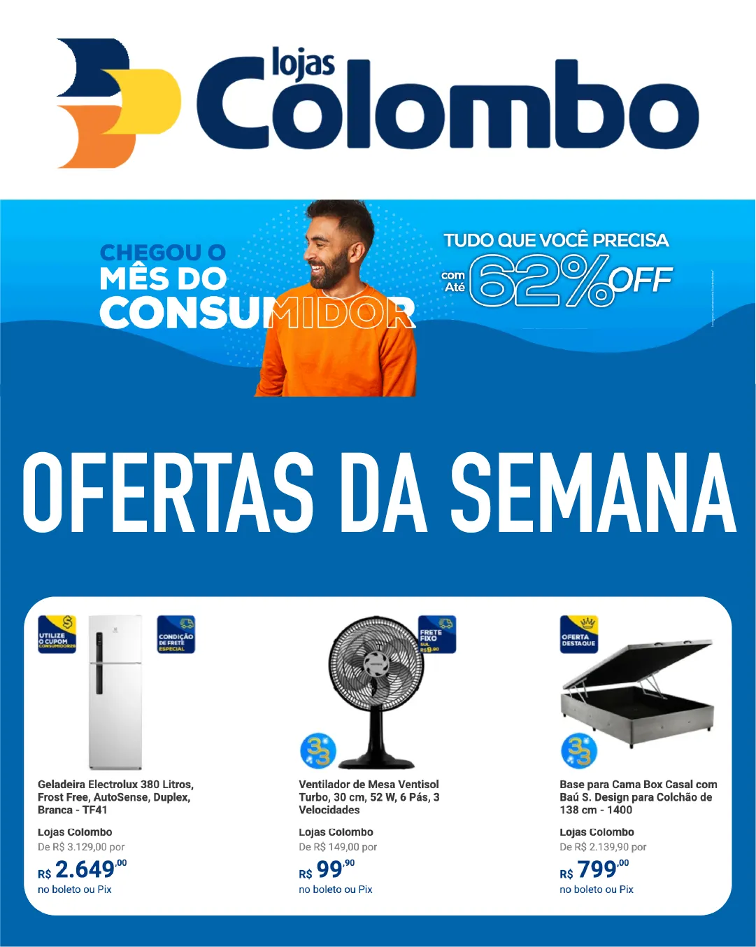 Encarte de Lojas Colombo 3 de março até 23 de março 2026 - Pagina 1