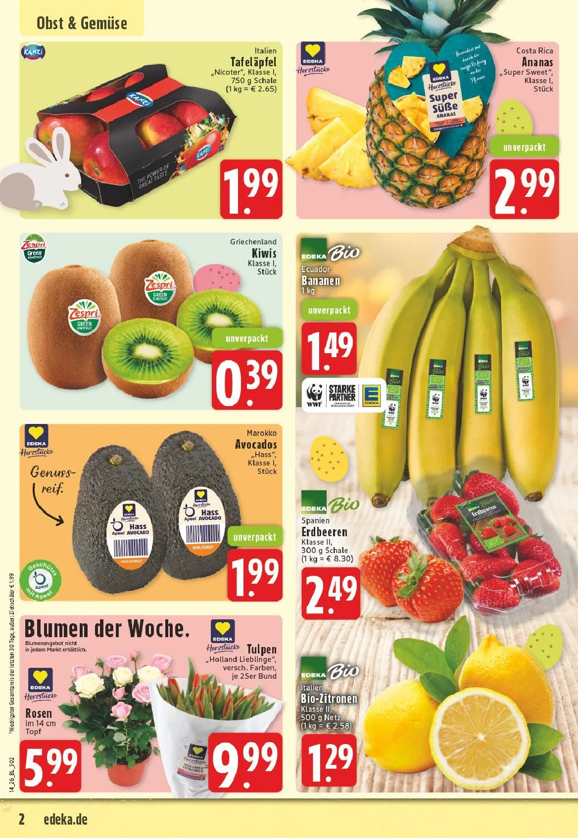 Edeka Angebote von 30. März bis 4. April 2026 - Prospekt seite 2