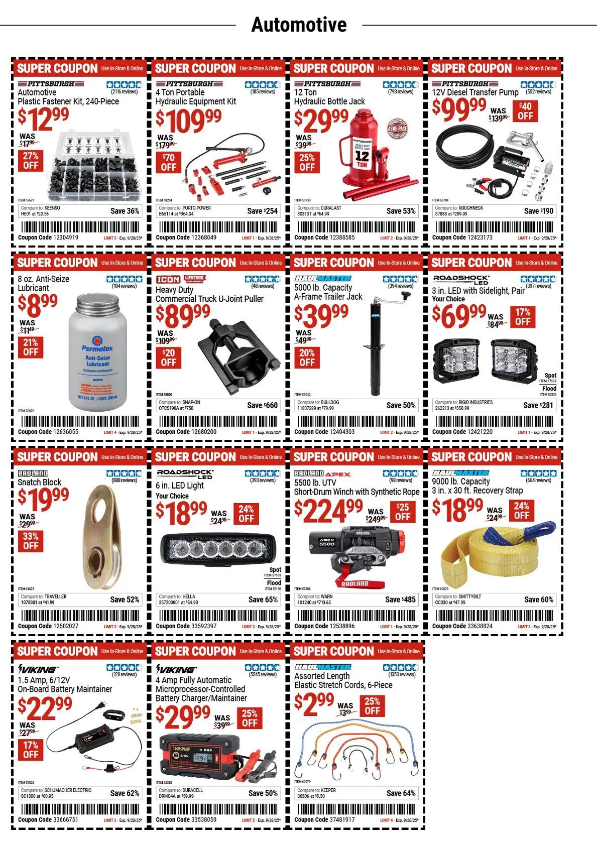 Weekly ad Harbor Freight Sales from September 15 to September 28 2025 - Page 2
