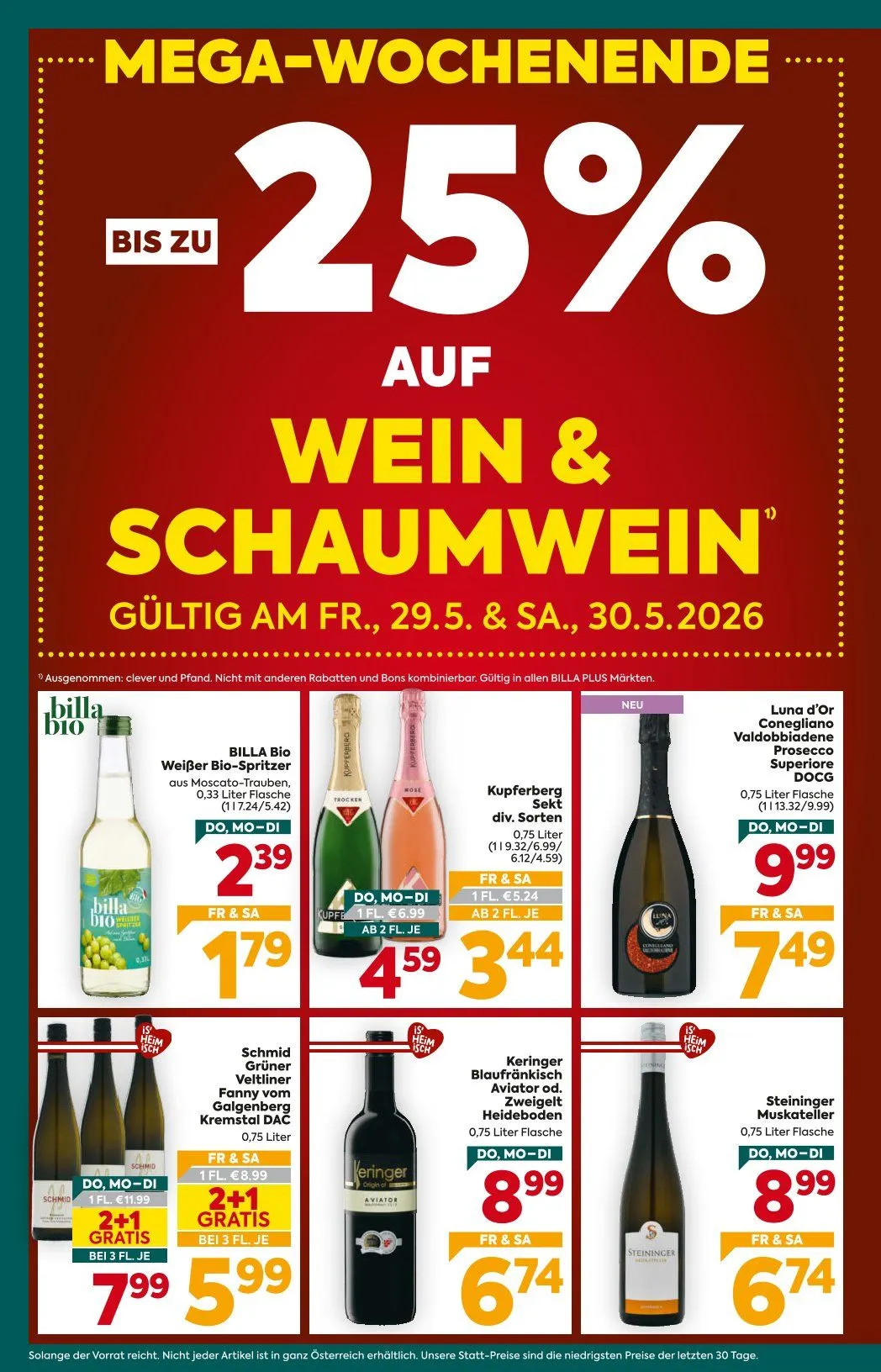 Billa Plus Prospekte von 28. Mai bis 2. Juni 2026 - Flugblätt seite  2