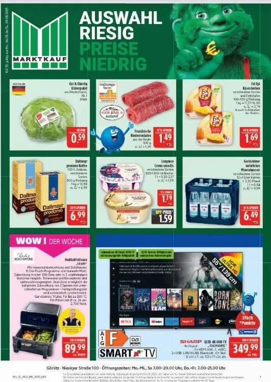 Marktkauf Prospekte von 4. August bis 9. August 2025 - Prospekt seite 1