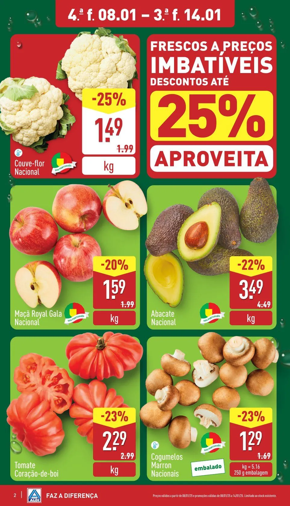 Folheto Aldi Ofertas de 8 de janeiro até 14 de janeiro 2025 - Pagina 2