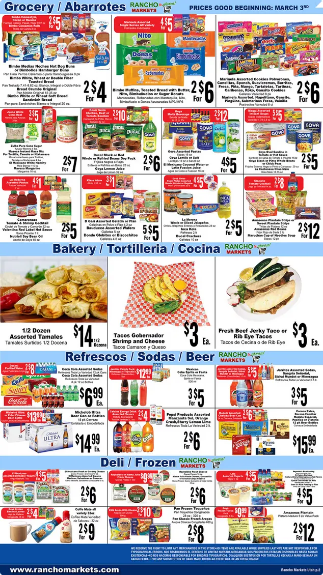 Weekly ad Rancho Markets Sales from March 3 to March 9 2026 - Page 2