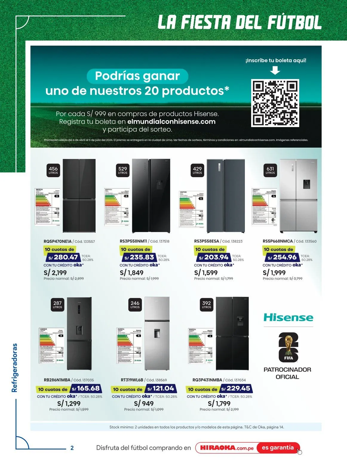 Catalogo de Hiraoka Ofertas 1 de junio al 6 de junio 2026 - Pag 2