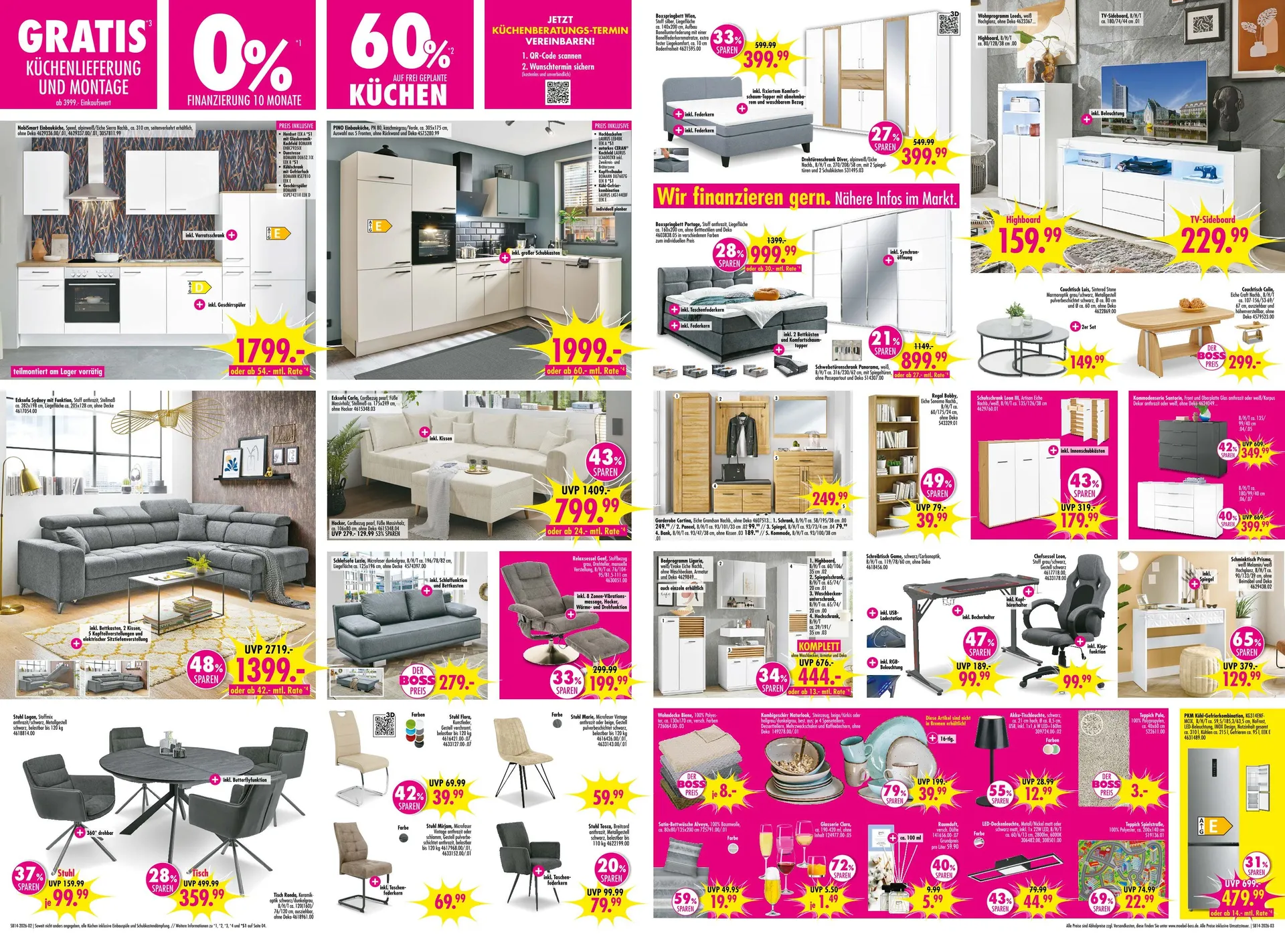 SB Möbel Boss Prospekte von 27. März bis 7. Mai 2026 - Prospekt seite 2
